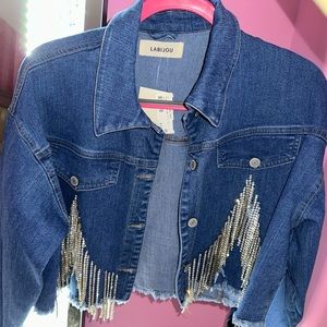Denim Jacket with bling💎